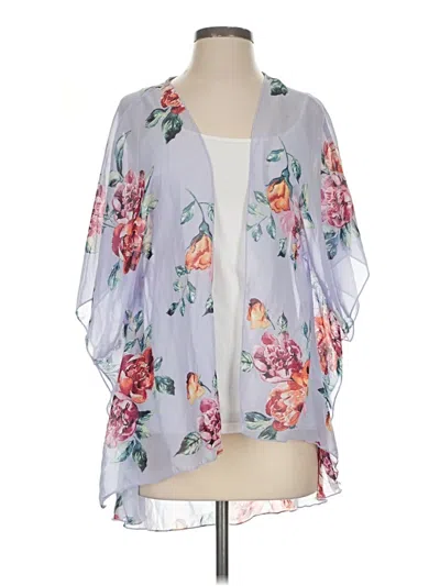 Pre-owned Rue21 Kimono In Blue