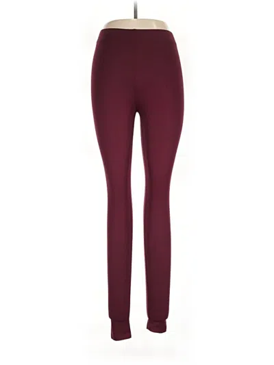 Pre-owned Rue21 Leggings In Burgundy