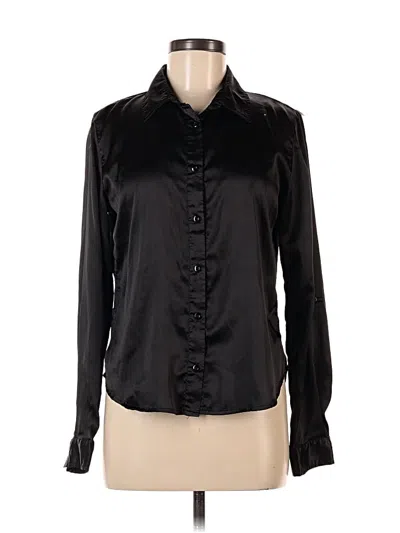 Pre-owned Rue21 Long Sleeve Blouse In Black
