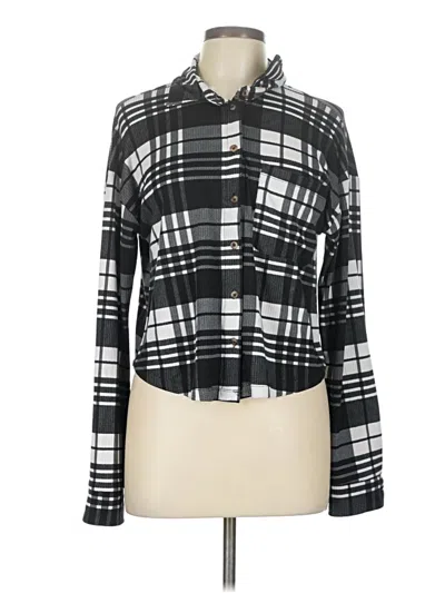 Pre-owned Rue21 Long Sleeve Blouse In Black