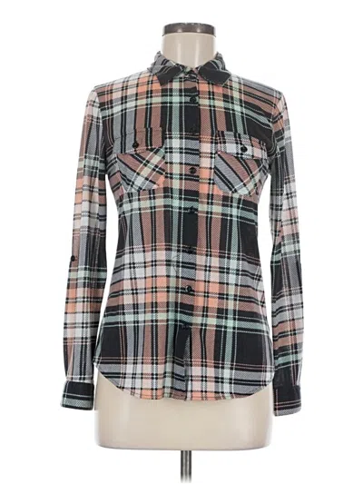 Pre-owned Rue21 Long Sleeve Blouse In Black