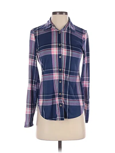 Pre-owned Rue21 Long Sleeve Blouse In Blue