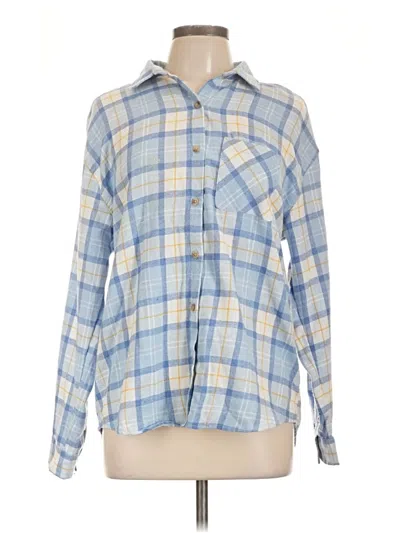 Pre-owned Rue21 Long Sleeve Blouse In Blue