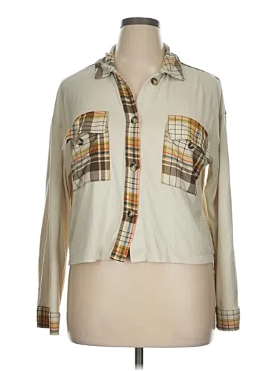 Pre-owned Rue21 Long Sleeve Blouse In Brown