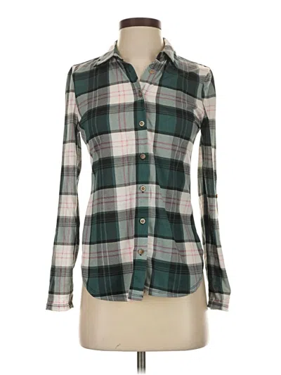 Pre-owned Rue21 Long Sleeve Blouse In Green