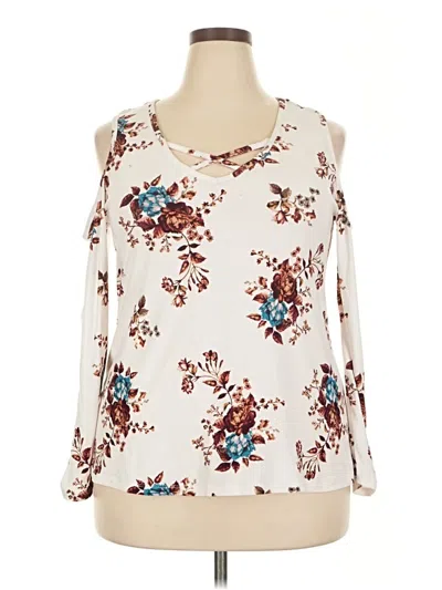 Pre-owned Rue21 Long Sleeve Blouse In Ivory