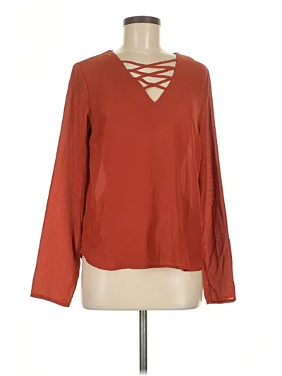Pre-owned Rue21 Long Sleeve Blouse In Orange