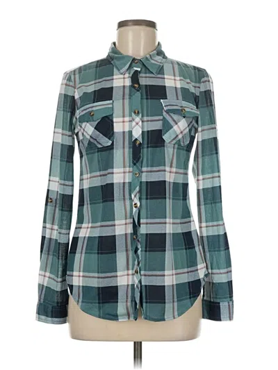 Pre-owned Rue21 Long Sleeve Blouse In Teal