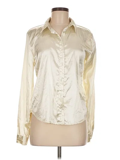 Pre-owned Rue21 Long Sleeve Blouse In White