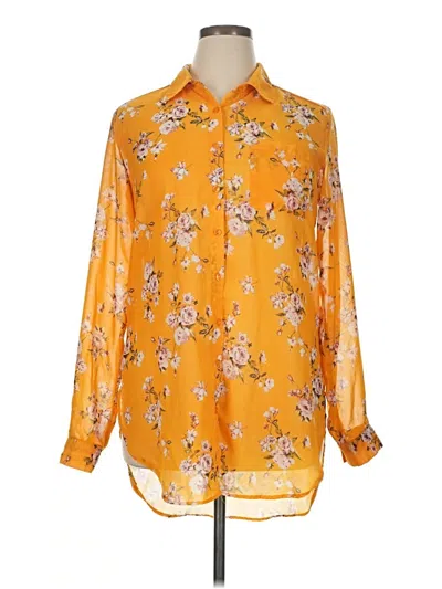 Pre-owned Rue21 Long Sleeve Blouse In Yellow