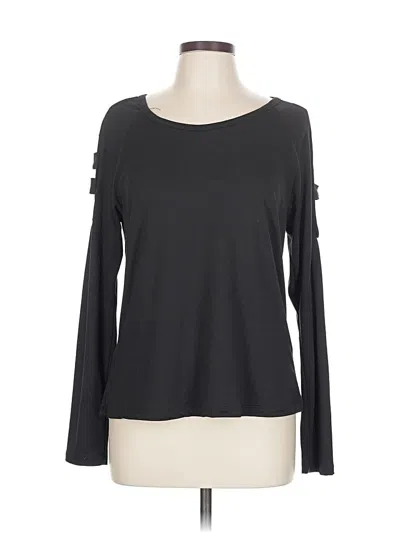 Pre-owned Rue21 Long Sleeve Top Black Cold Shoulder Neckline Tops