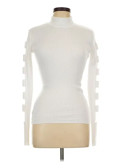 Pre-owned Rue21 Long Sleeve Top Ivory Turtleneck Tops In White