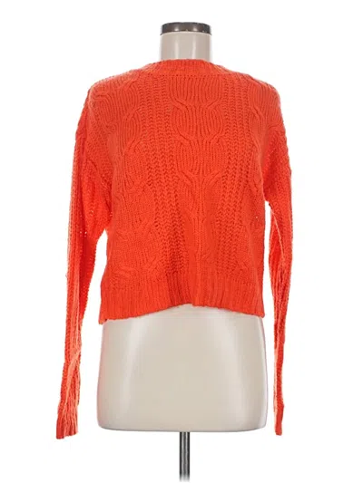 Pre-owned Rue21 Long Sleeve Top Orange Turtleneck Tops