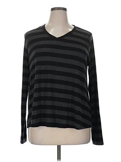 Pre-owned Rue21 Long Sleeve T-shirt In Black