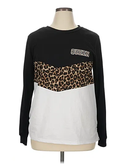 Pre-owned Rue21 Long Sleeve T-shirt In Black