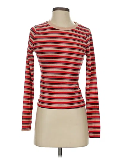 Pre-owned Rue21 Long Sleeve T-shirt In Red