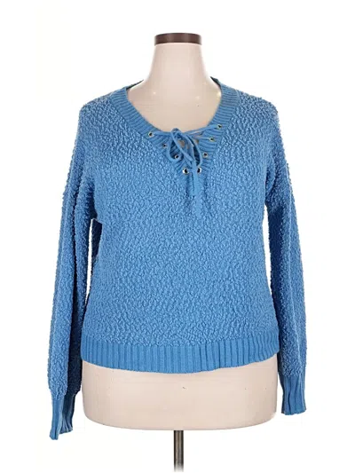 Pre-owned Rue21 Pullover Sweater In Blue