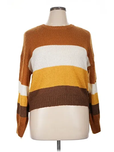 Pre-owned Rue21 Pullover Sweater In Brown