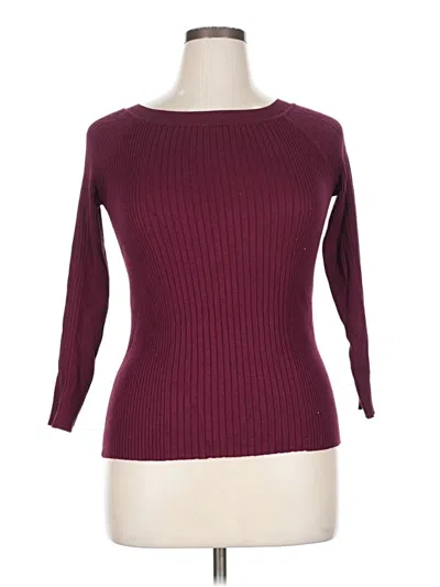 Pre-owned Rue21 Pullover Sweater In Burgundy