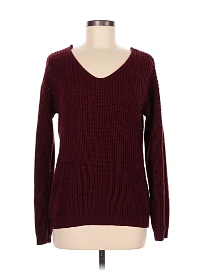 Pre-owned Rue21 Pullover Sweater In Burgundy