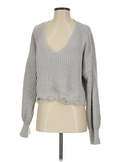 Pre-owned Rue21 Pullover Sweater In Gray
