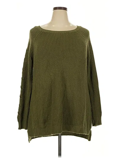 Pre-owned Rue21 Pullover Sweater In Green