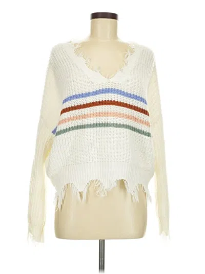 Pre-owned Rue21 Pullover Sweater In White