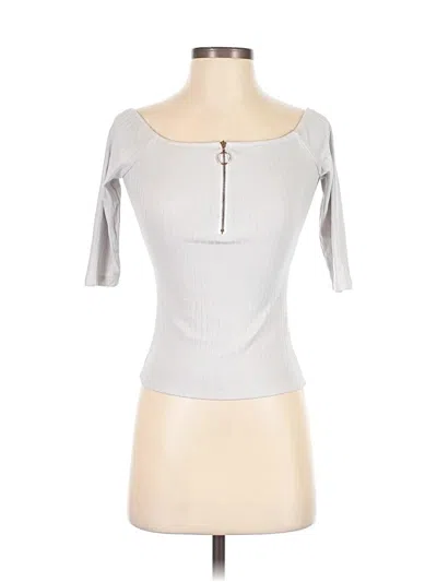 Pre-owned Rue21 Short Sleeve Top Gray Scoop Neck Tops