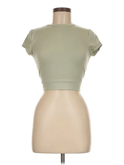 Pre-owned Rue21 Short Sleeve Top Green Keyhole Neckline Tops
