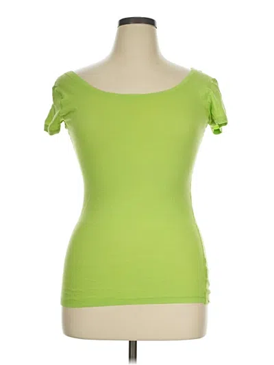 Pre-owned Rue21 Short Sleeve Top Green Sweetheart Neckline Tops