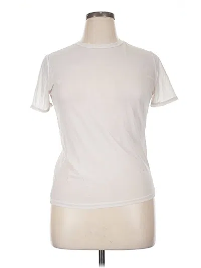 Pre-owned Rue21 Short Sleeve Top Ivory Mock Neckline Tops