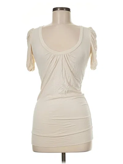Pre-owned Rue21 Short Sleeve Top Ivory Sweetheart Neckline Tops