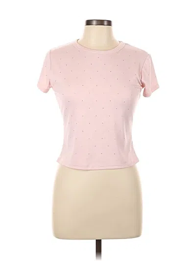 Pre-owned Rue21 Short Sleeve Top Pink Crew Neck Tops