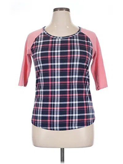 Pre-owned Rue21 Short Sleeve Top Pink Square Neckline Tops