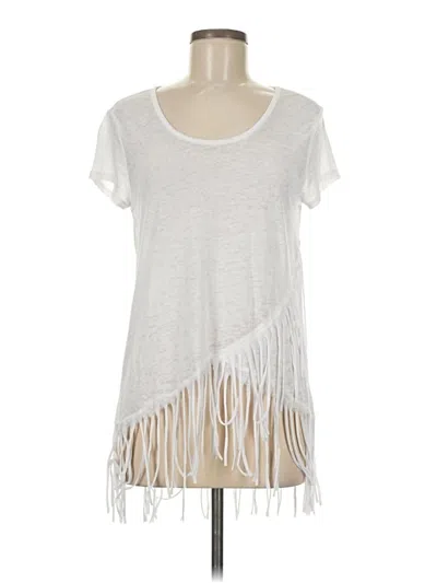 Pre-owned Rue21 Short Sleeve Top Silver Scoop Neck Tops