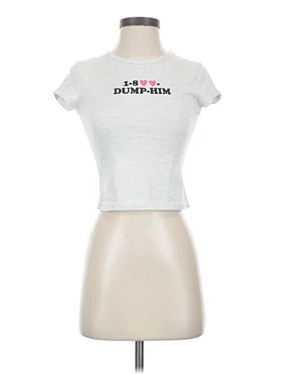 Pre-owned Rue21 Short Sleeve T-shirt In Silver