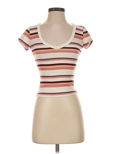 Pre-owned Rue21 Short Sleeve T-shirt In Tan