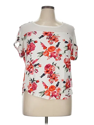 Pre-owned Rue21 Short Sleeve T-shirt In White