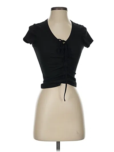 Pre-owned Rue21 Short Sleeve Turtleneck In Black