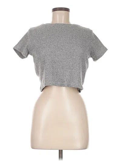 Pre-owned Rue21 Short Sleeve Turtleneck In Gray
