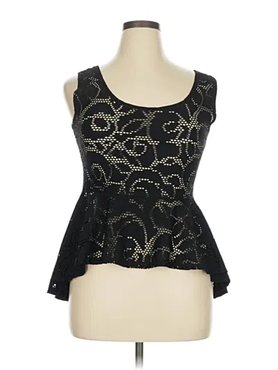 Pre-owned Rue21 Sleeveless Blouse In Black