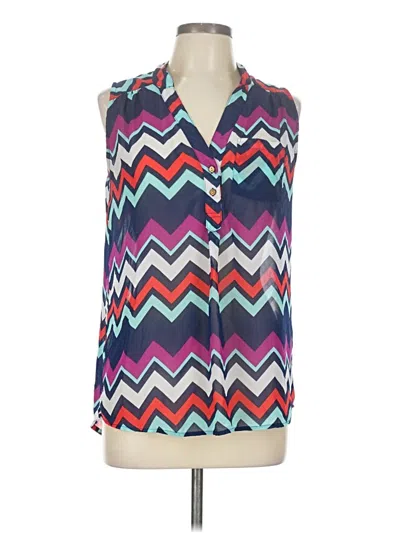 Pre-owned Rue21 Sleeveless Blouse In Blue