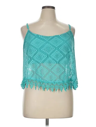 Pre-owned Rue21 Sleeveless Blouse In Blue