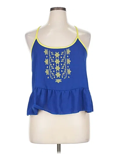 Pre-owned Rue21 Sleeveless Blouse In Blue