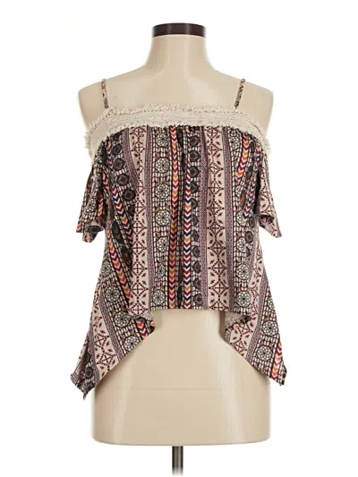 Pre-owned Rue21 Sleeveless Blouse In Brown