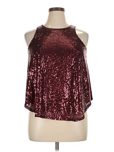 Pre-owned Rue21 Sleeveless Blouse In Burgundy