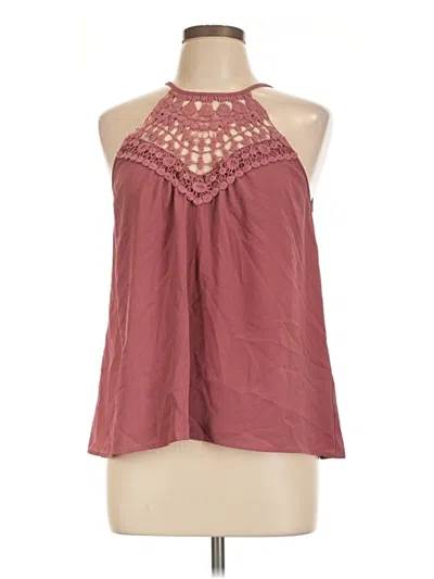 Pre-owned Rue21 Sleeveless Blouse In Burgundy