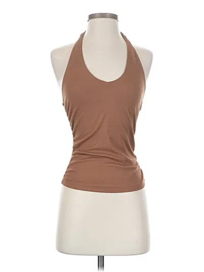 Pre-owned Rue21 Sleeveless Top Brown Halter Neckline Tops