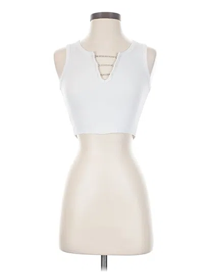 Pre-owned Rue21 Sleeveless Top Ivory Keyhole Neckline Tops