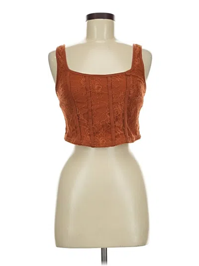 Pre-owned Rue21 Sleeveless Top Orange Square Neckline Tops
